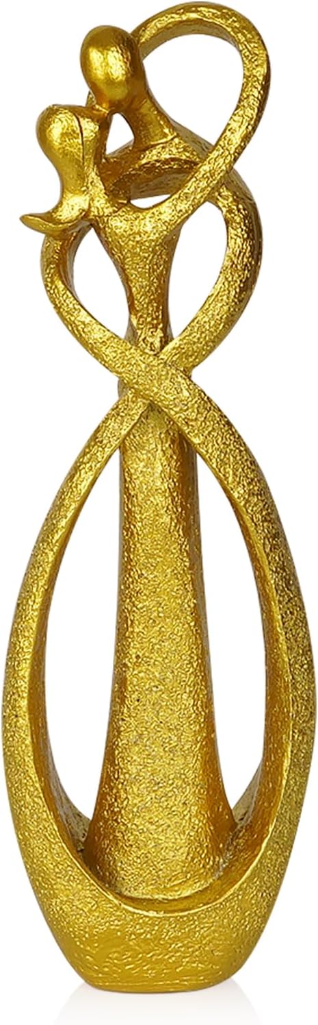 Kissing Lovers Abstract Statue