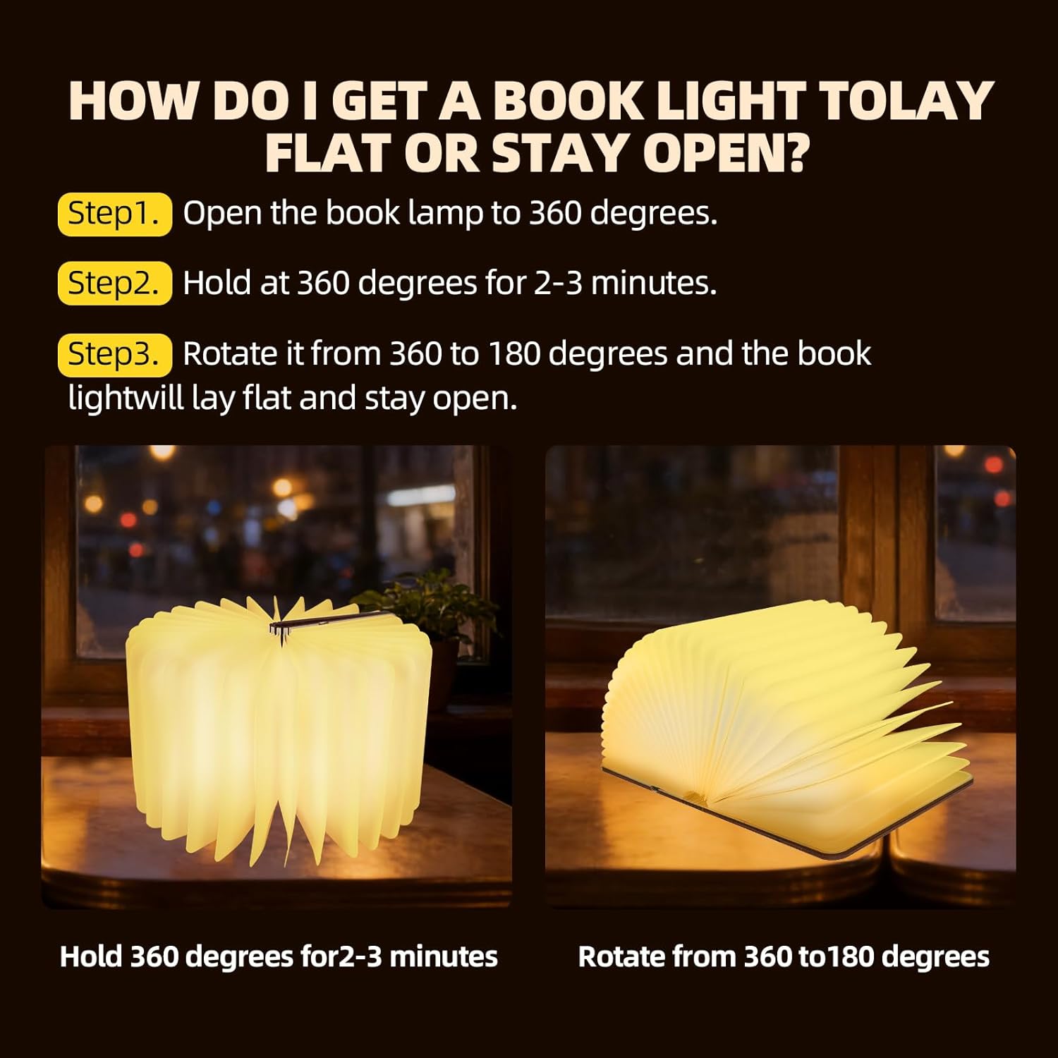 7-Color Book Lamp