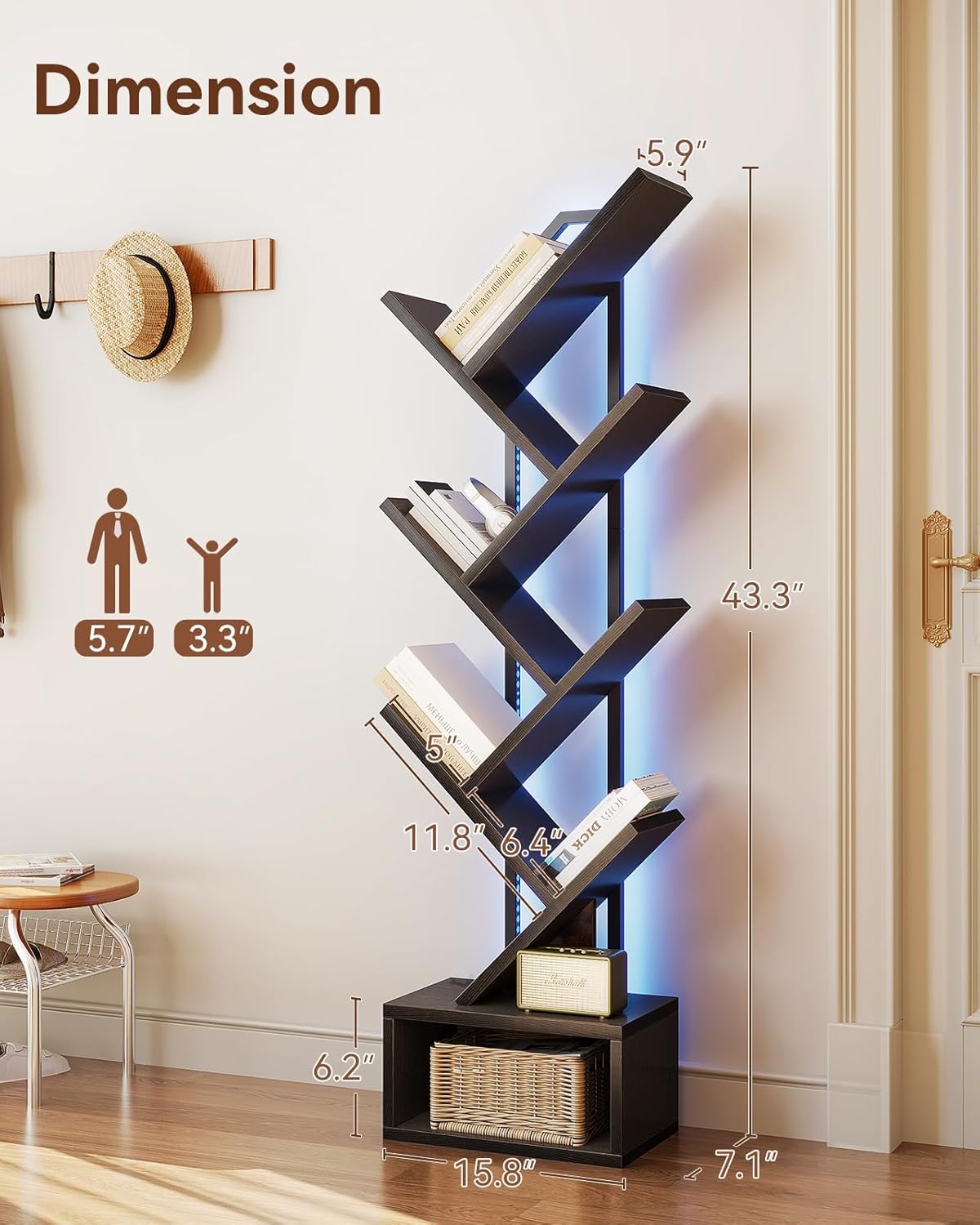 Tree Bookshelf Lamp