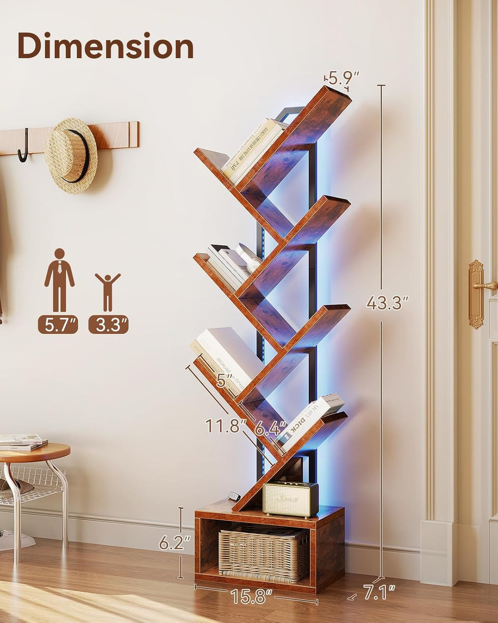 Tree Bookshelf Lamp