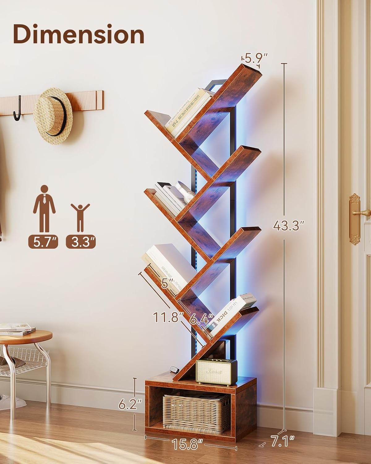 Tree Bookshelf Lamp