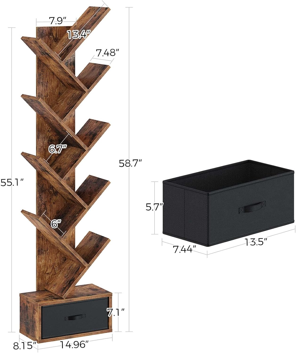 Tree Bookshelf Lamp