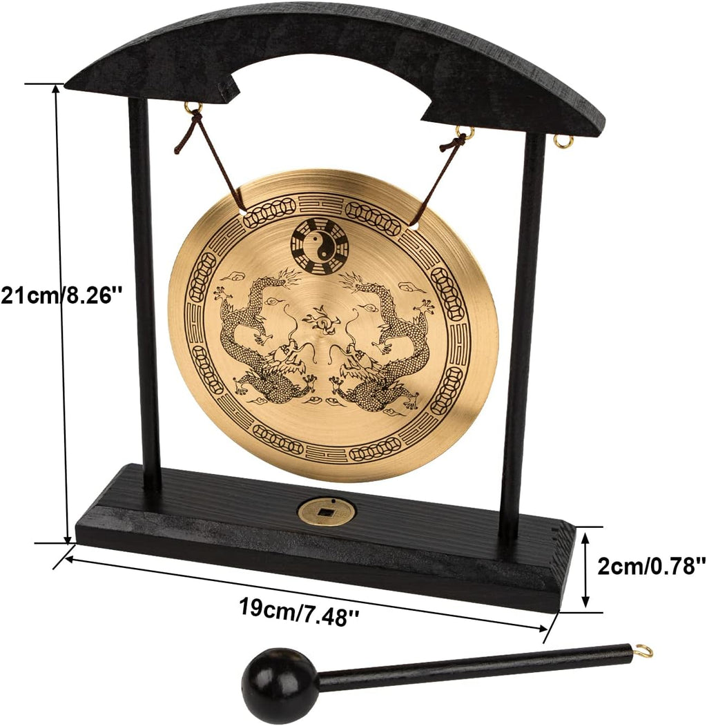 Brass Feng Shui Gong Decor