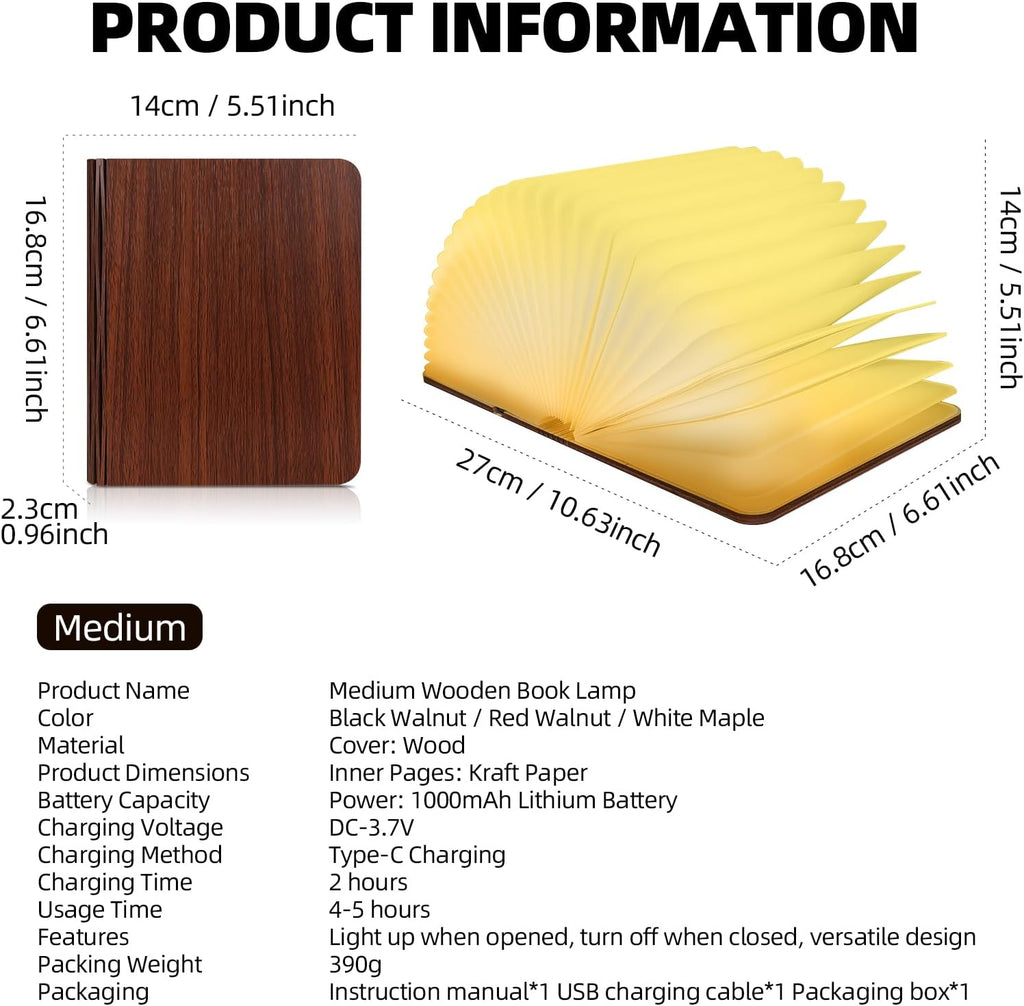 7-Color Book Lamp