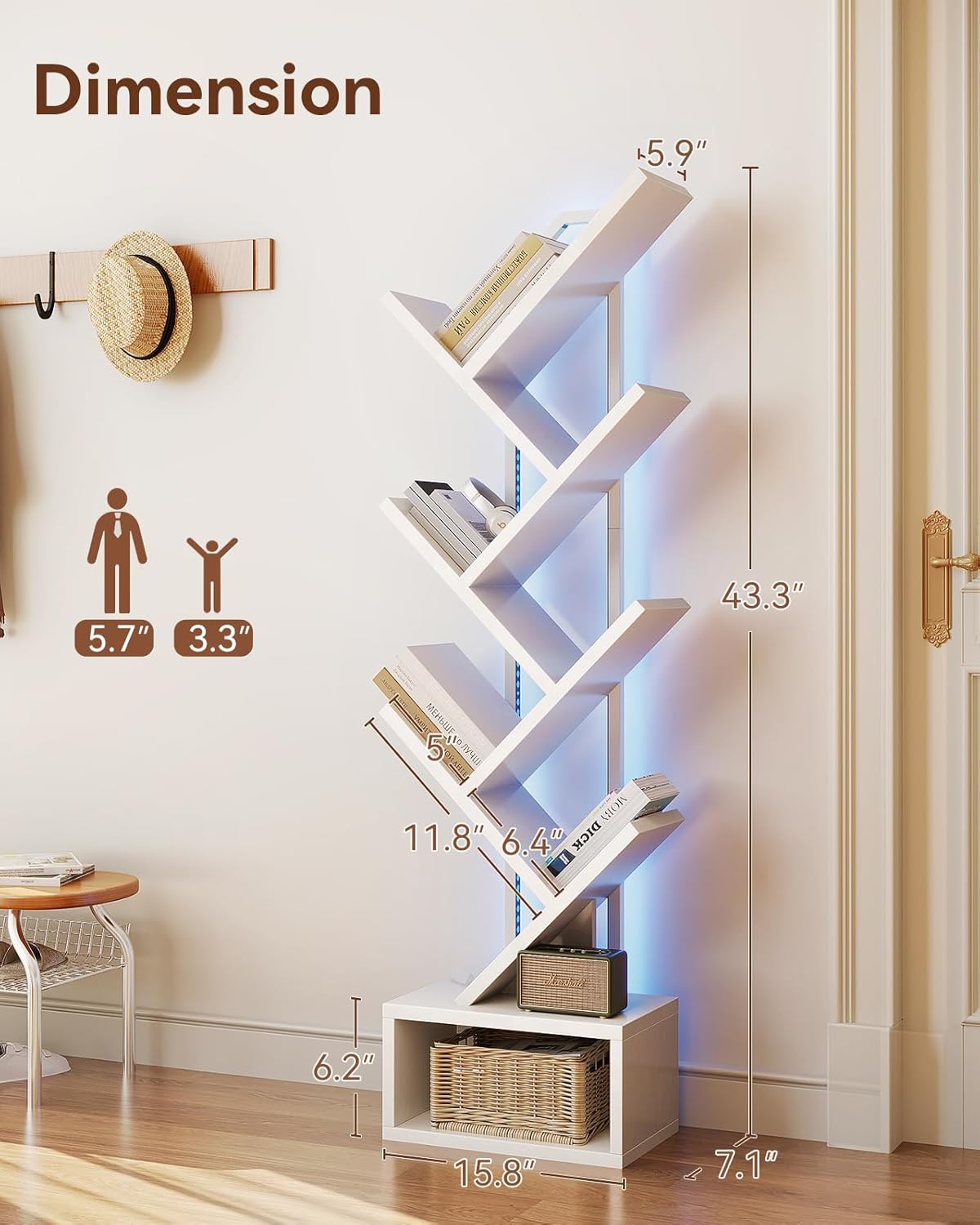 Tree Bookshelf Lamp