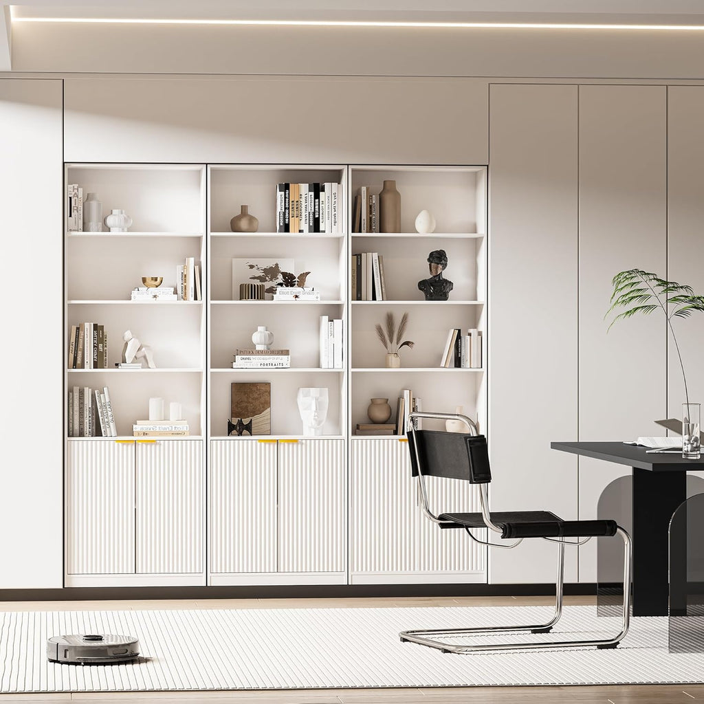 6-Tier Bookshelf with Doors