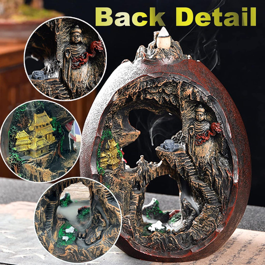 Mountain Landscape Backflow Incense Burner