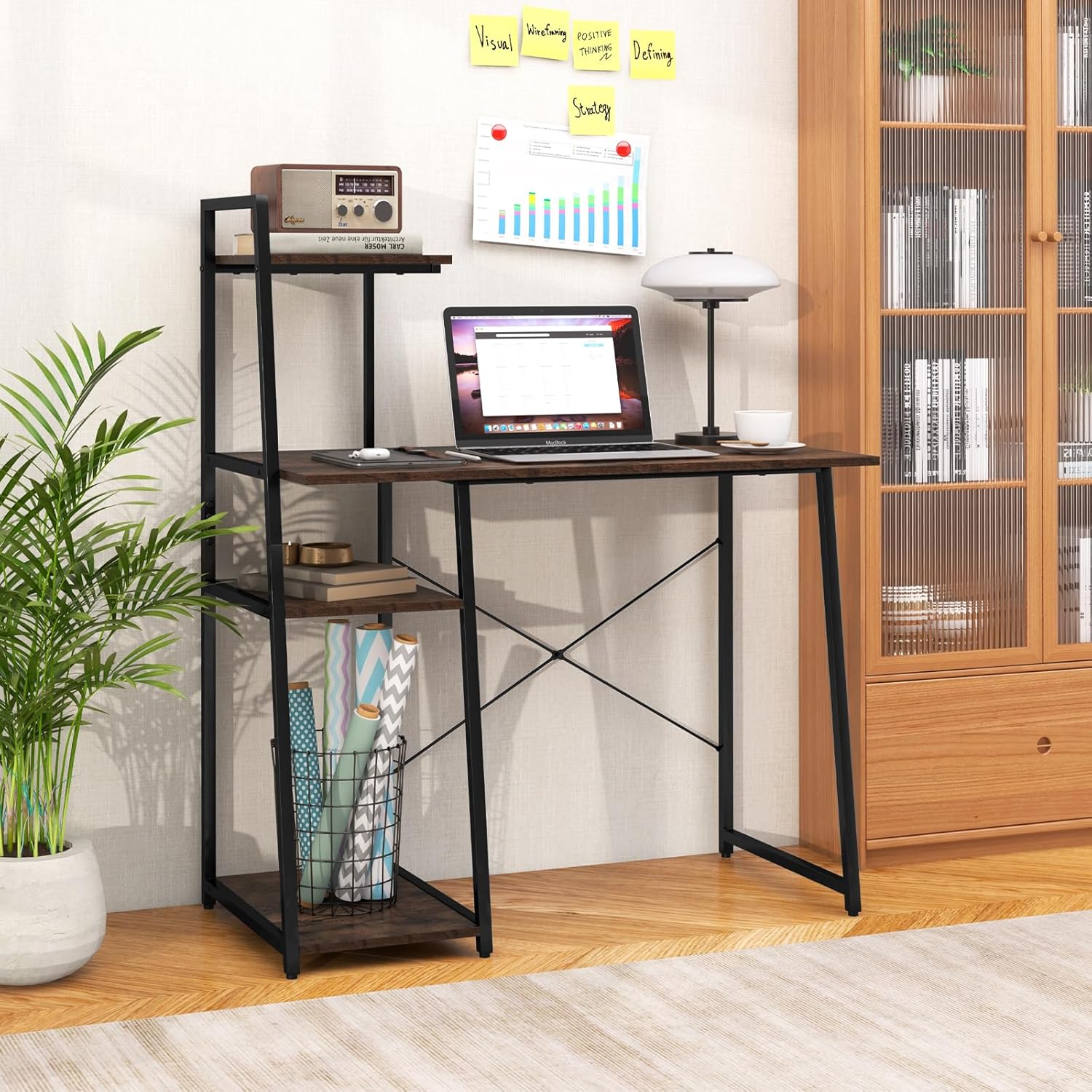 47.5” Desk with Shelf