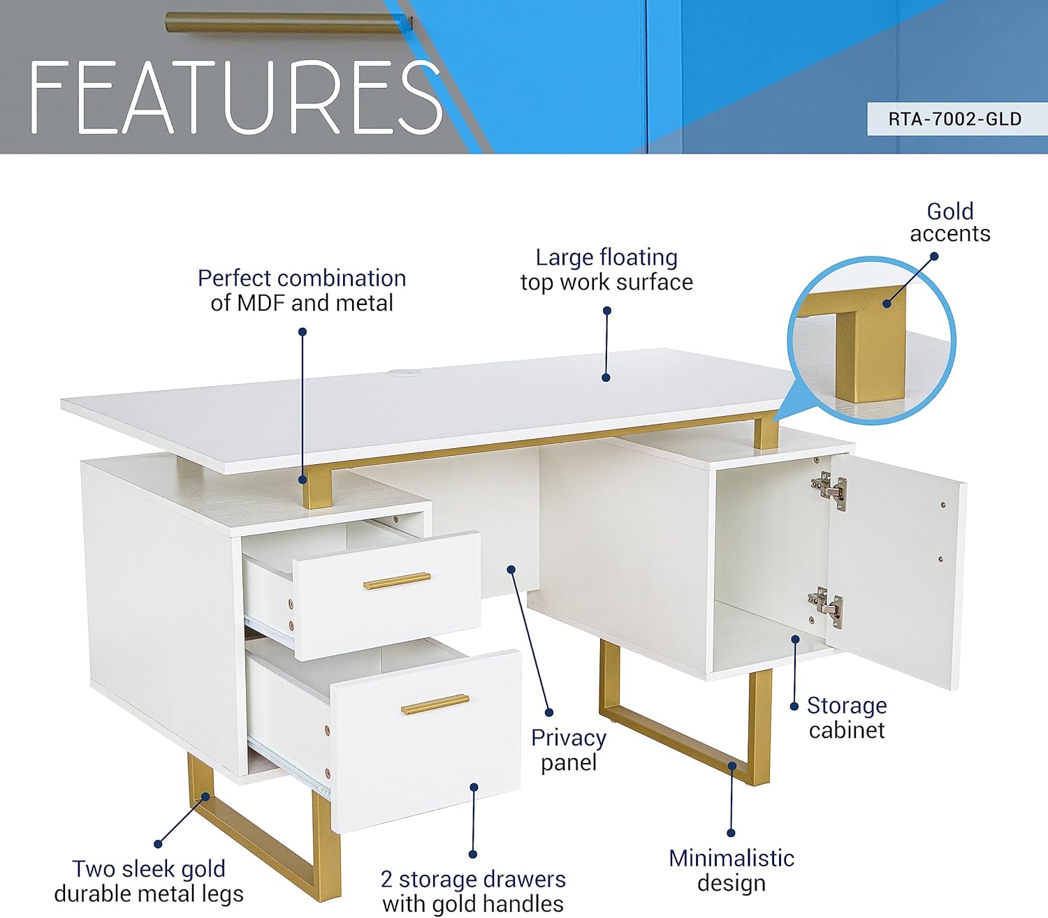Modern Floating Desk