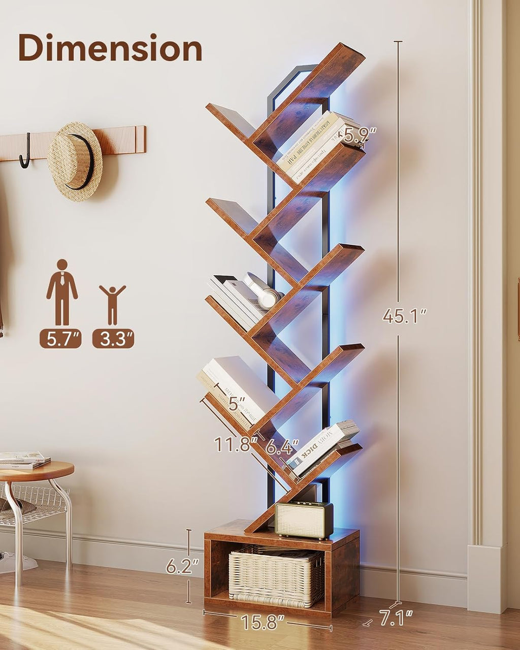 Tree Bookshelf Lamp