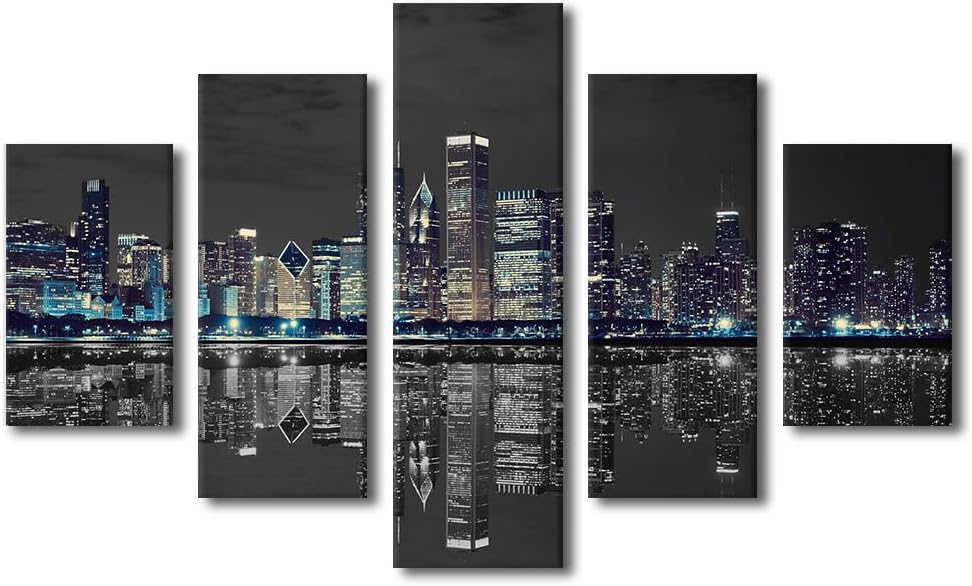 5-Piece City Skyline Night Lights